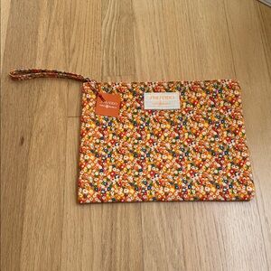 Shiseido and Tory Burch Vibrant Floral Cosmetic Pouch NWT